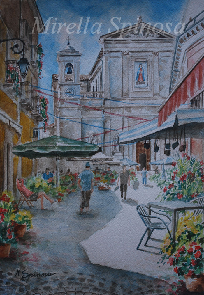 Mercato in piazza Madonna della Libera - Pratola Peligna