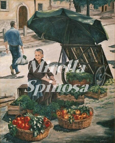 Mercato in Piazza Maggiore (Omaggio alla mia cara zia Giuseppina)