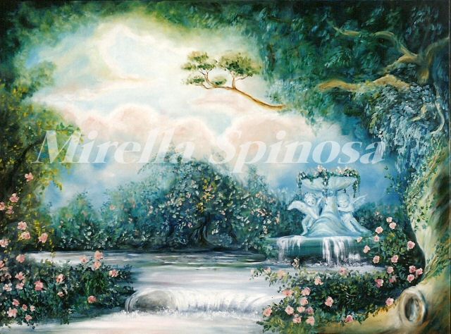 In un sogno la fontana con puttini